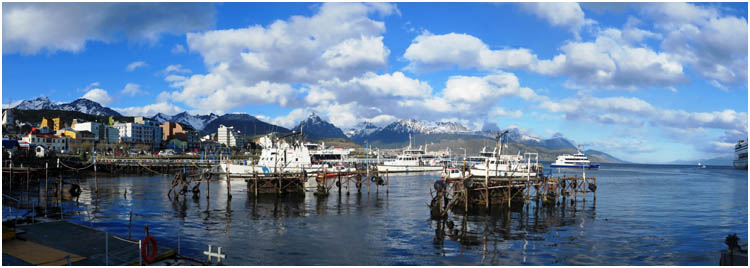 panorama port ushuaia